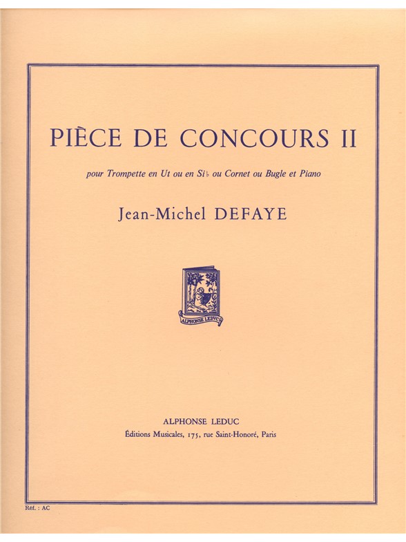 Jean Michel Defaye: Pièce de Concours 2 (Trumpet & Piano)