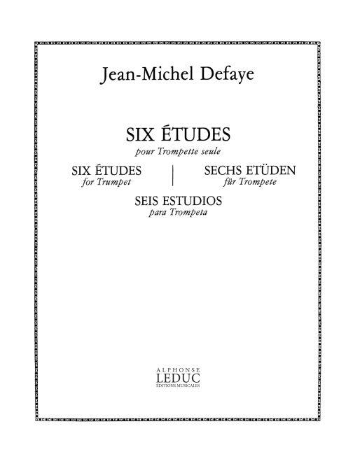 Jean Michel Defaye: 6 Etudes (Trumpet solo)