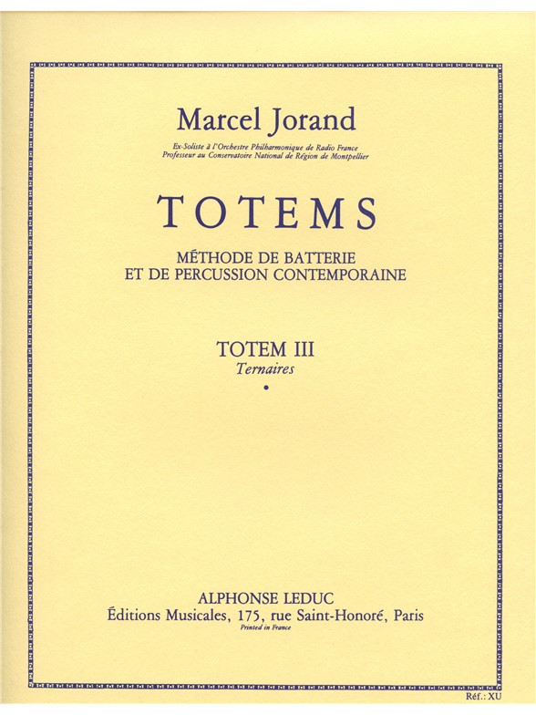 Marcel Jorand: Totem 3 (Percussion solo)