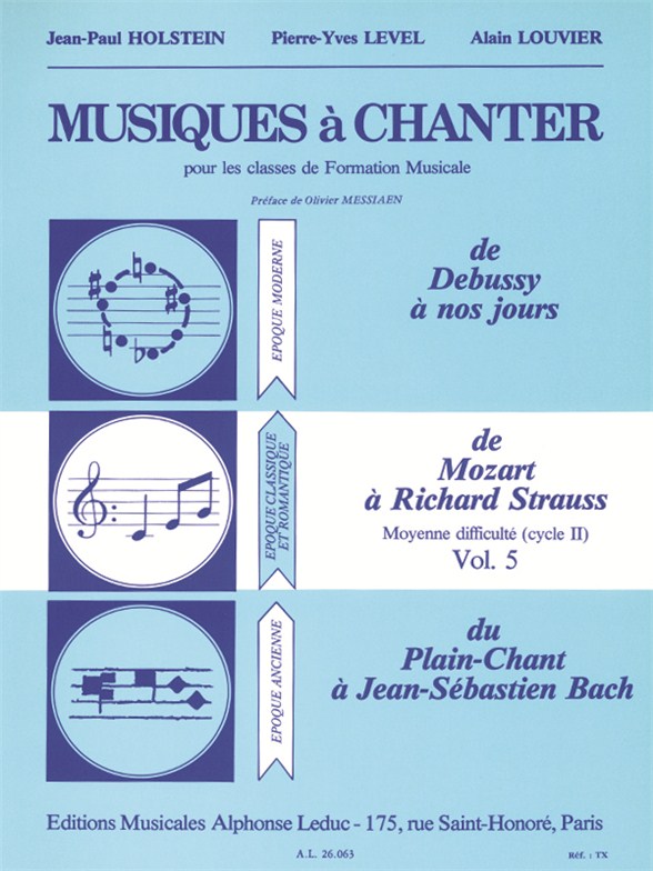 Musiques A Chanter Cycle 2 Niveau Moyen/Volume 5 (Mozart A Strauss)