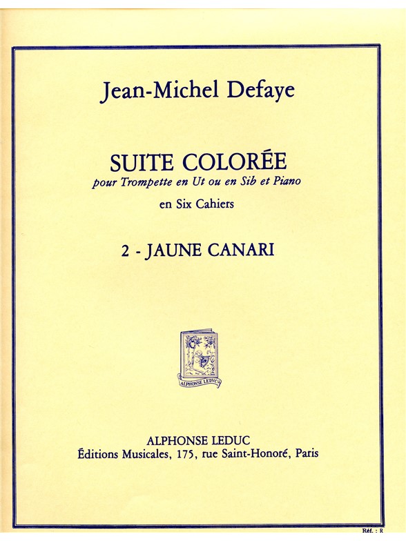Jean Michel Defaye: Suite colorée No.2: Jaune Canari (Trumpet & Piano)