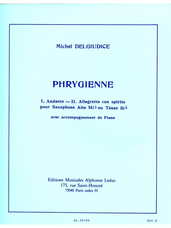 Michel Delguidice: Phrygienne (Saxophone-Tenor & Piano)