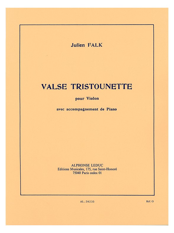 Julien Falk: Valse tristounette (Violin & Piano)