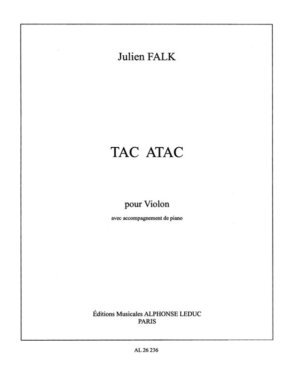 Julien Falk: Tac à Tac (Violin & Piano)