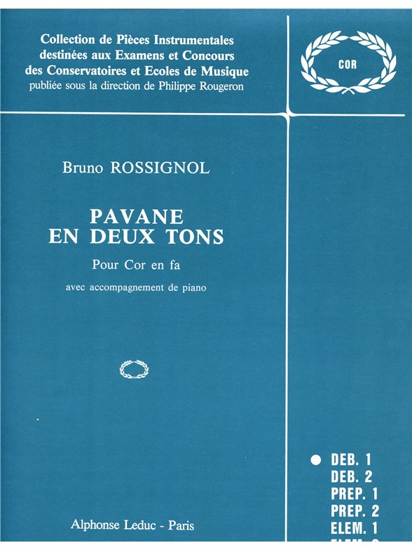 Pavane En Deux Tons Fhn/Pno