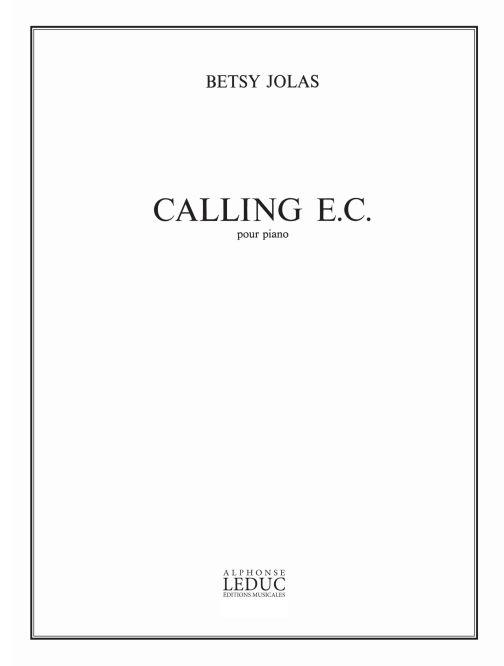 Betsy Jolas: Calling EC (Piano solo)