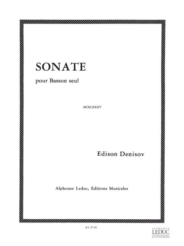 Edison Denisov: Sonate (Bassoon solo)
