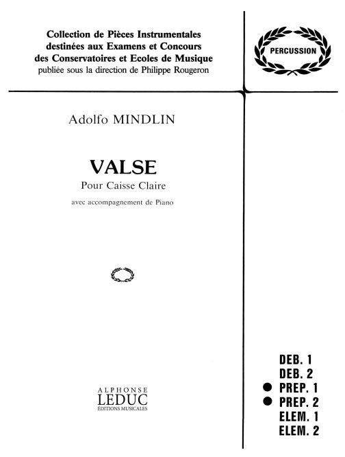 Adolfo Mindlin: Valse (Percussion and Piano)