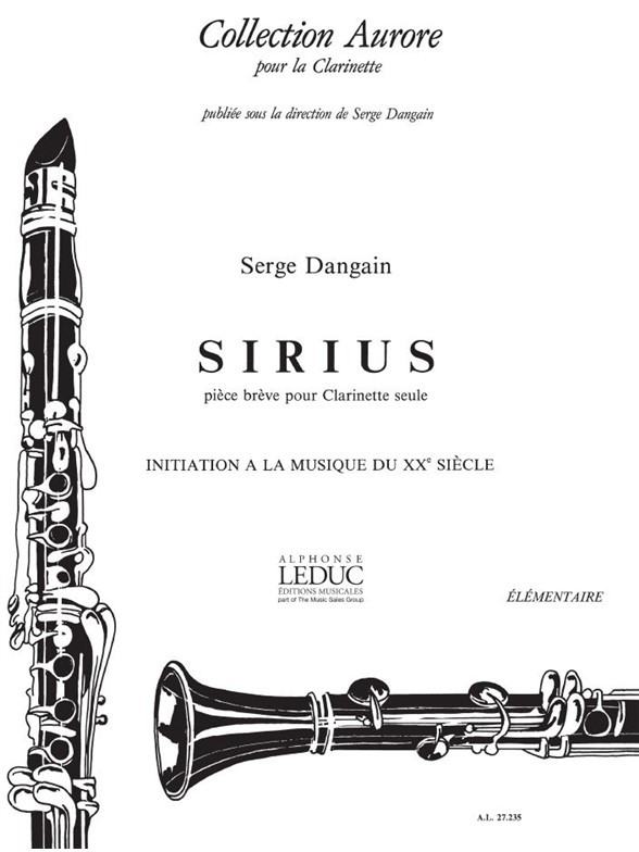 Serge Dangain: Sirius (Clarinet solo)