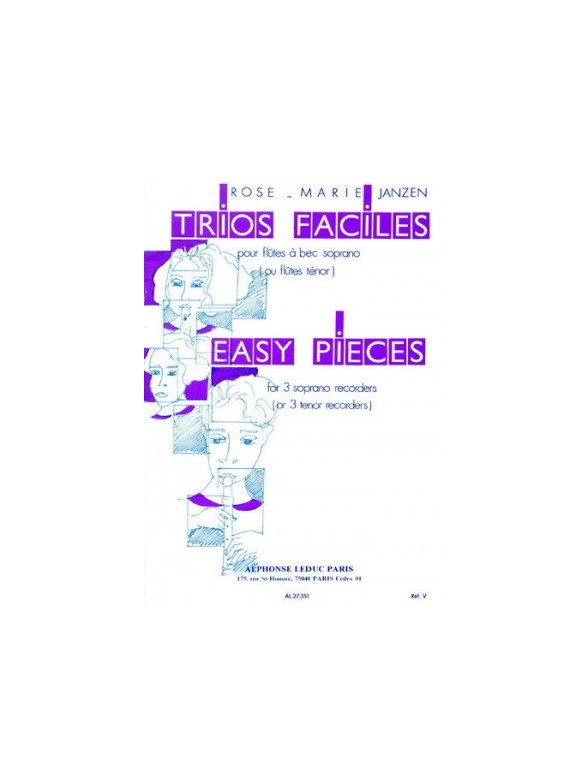 Rose-Marie Janzen: Trios faciles (Recorders 3)
