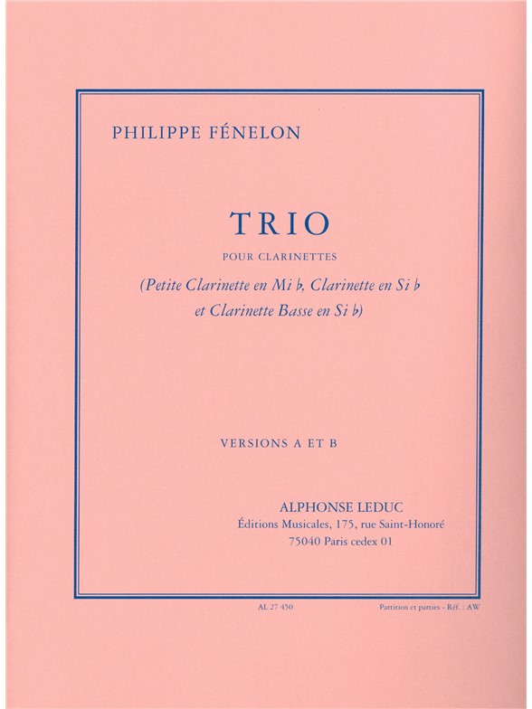 Philippe Fenelon: Trio (Clarinets 3)