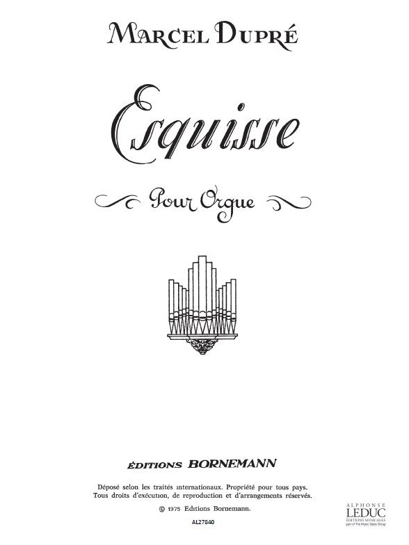 Marcel Dupré: Esquisse Op.41, No.1 (Organ)