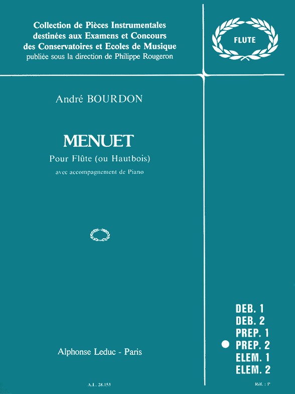 André Bourdon: Menuet (Flute & Piano)
