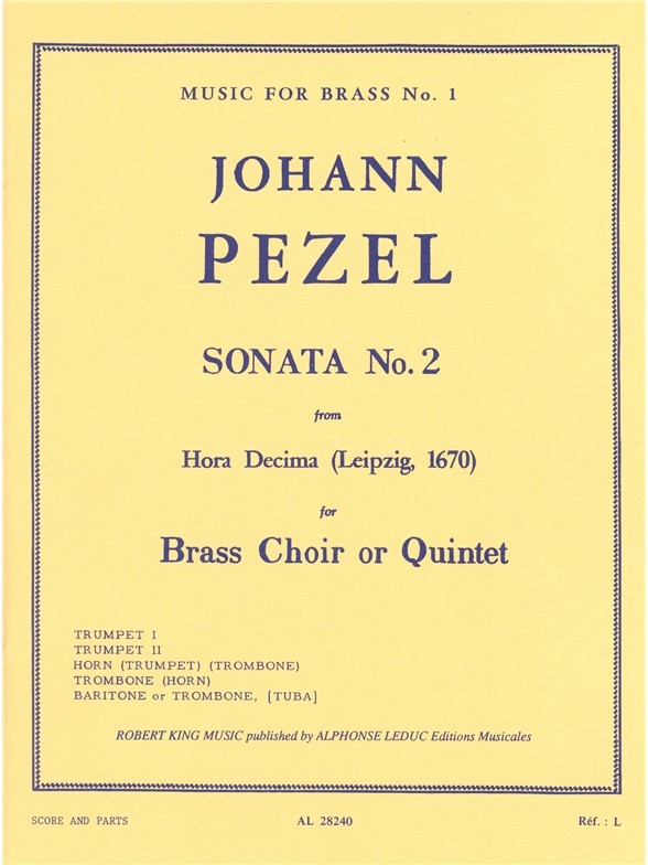 Johann Christoph Pezel: Sonata No.2 (Quintet-Brass)