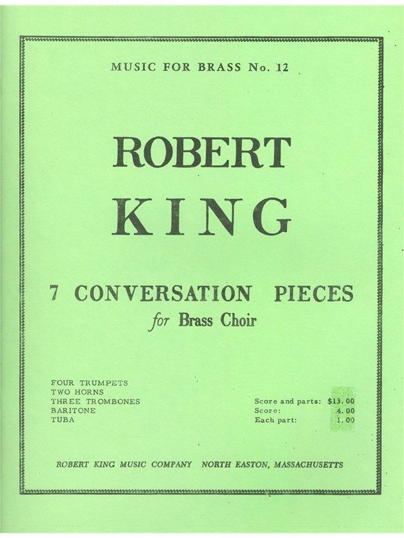 Robert King: 7 Conversation Pieces (Ensemble-Brass 8 or more)