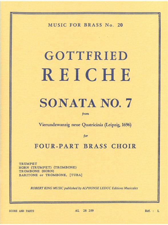 Gottfried Reiche: Sonata No.7 (Quartet-Brass)