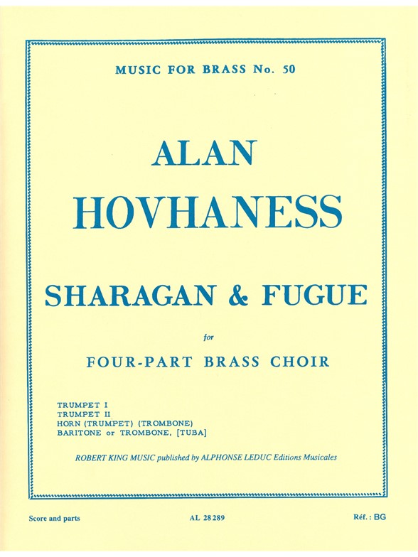 Alan Hovhaness: Sharagan & Fugue (Quartet-Brass)