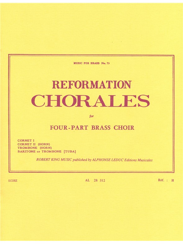 Robert King: Reformation Chorales (Quartet-Brass)