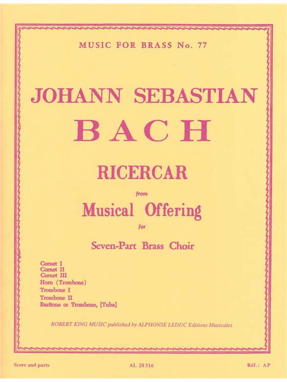 Johann Sebastian Bach: Ricercar de l'Offrande musicale (Septet-Brass)