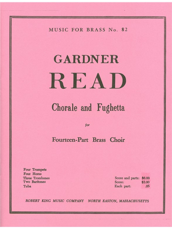 Gardner Read: Chorale & Fughetta (Ensemble-Brass 8 or more)