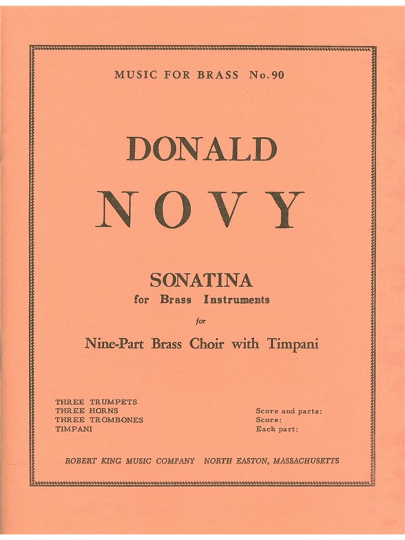 Donald Novy: Sonatina (Ensemble-Brass 8 or more)