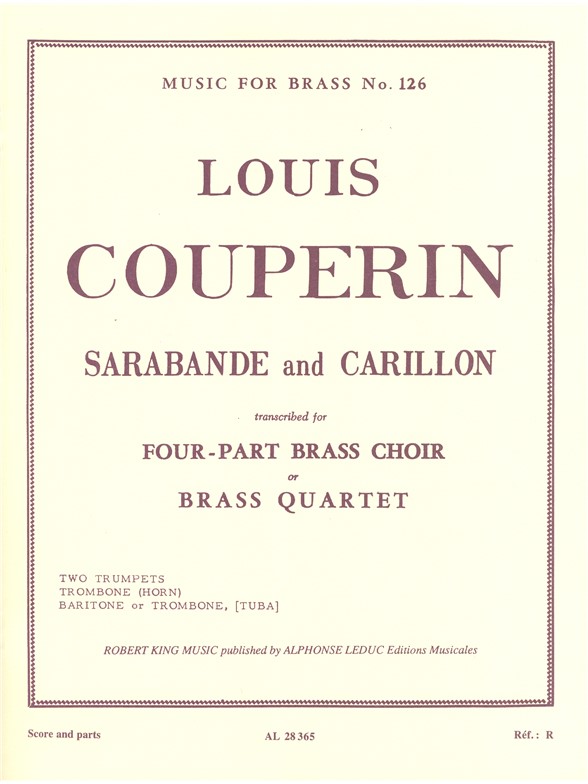 Louis Couperin: Sarabande & Carillon (Quartet-Brass)