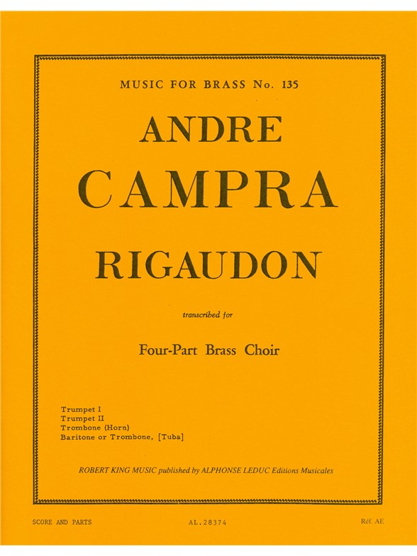 André Campra: Rigaudon (Quartet-Brass)