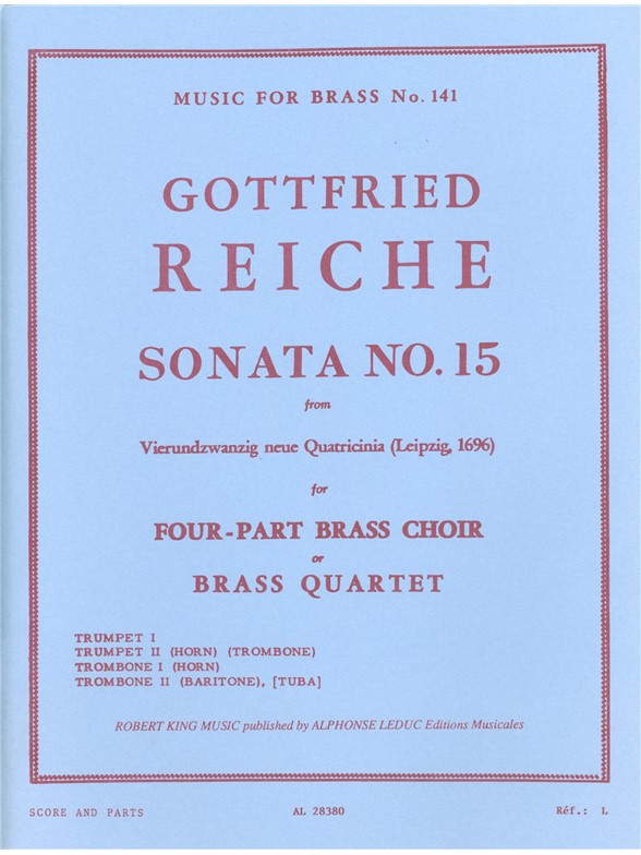 Gottfried Reiche: Sonata No.15 (Quartet-Brass)