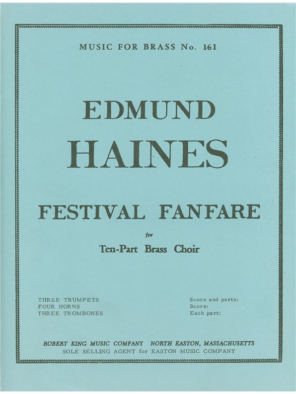 Edmund Haines: Festival Fanfare (Ensemble-Brass 8 or more)