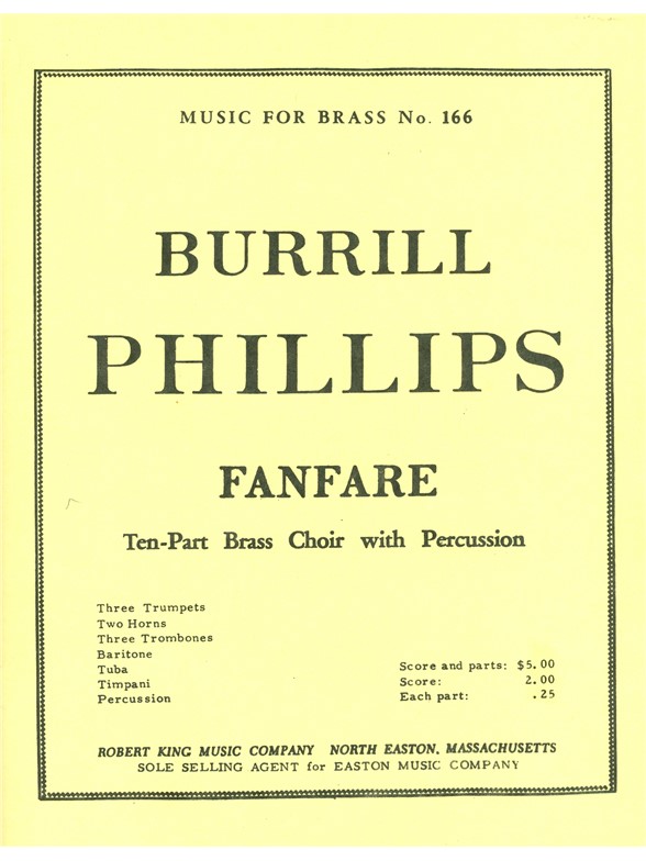 Burrill Phillips: Fanfare (Ensemble-Brass 8 or more)