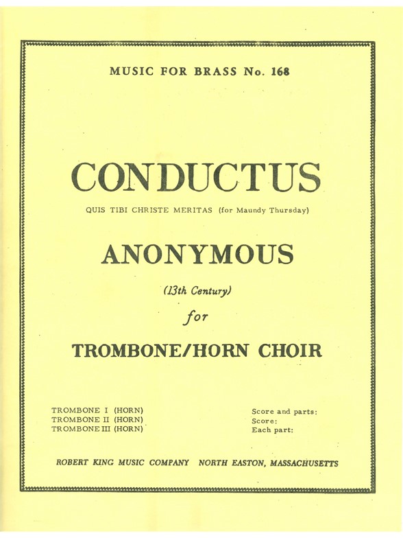Anon.: Conductus (Horns 3)