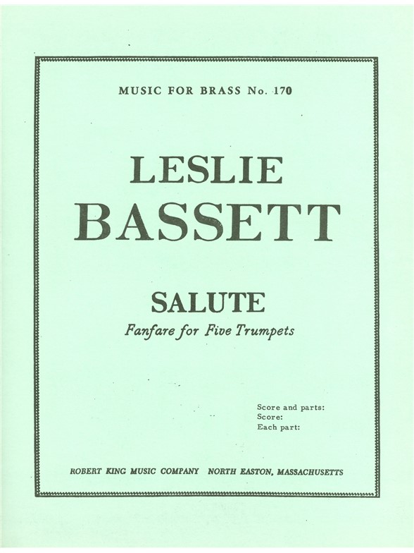 Basset Salute Mfb170 5 Trumpets Score/Parts