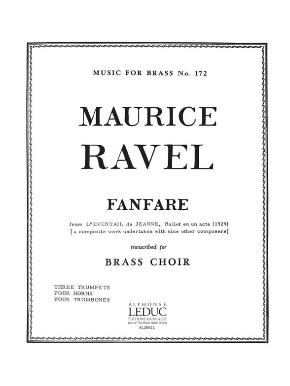 Maurice Ravel: Fanfare (Ensemble-Brass 8 or more)