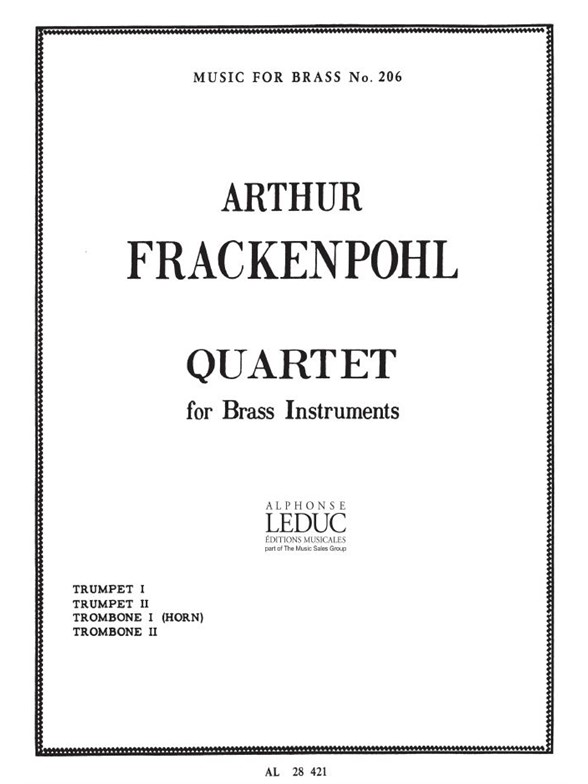 Arthur R. Frackenpohl: Quartet (Quartet-Brass)
