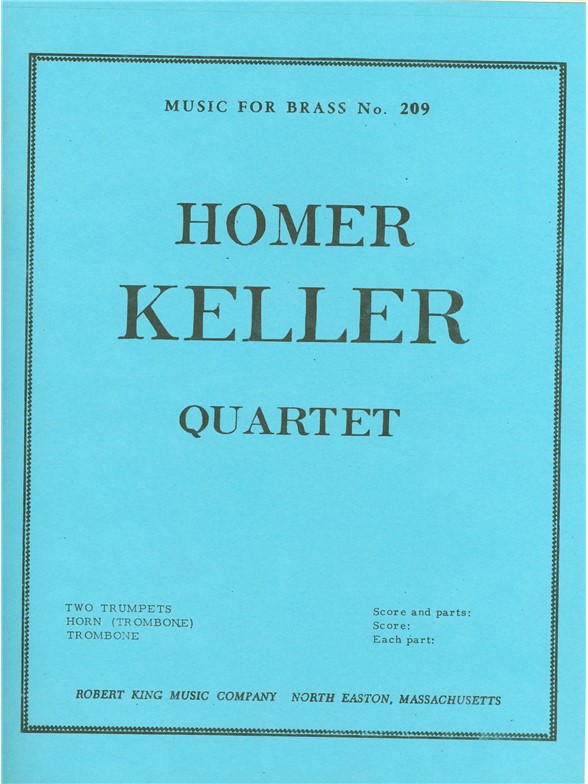 Homer Keller: Quartet (Quartet-Brass)