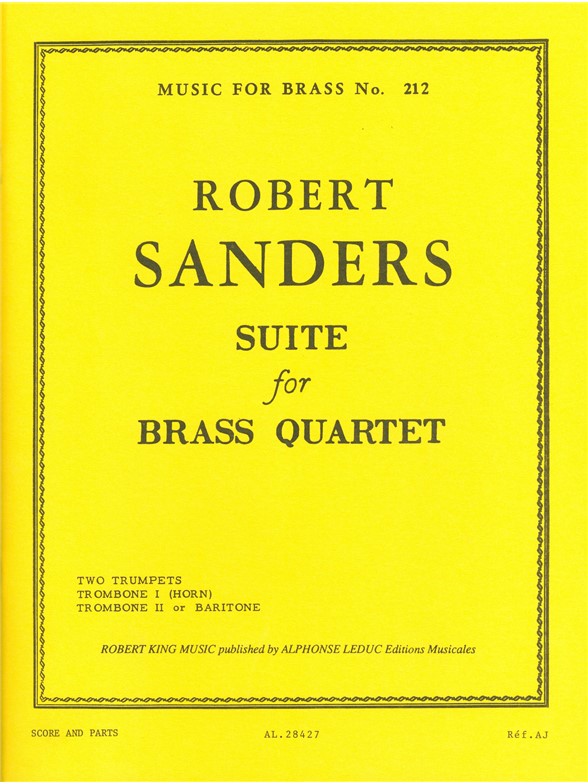 Robert Levine Sanders: Suite (Quartet-Brass)