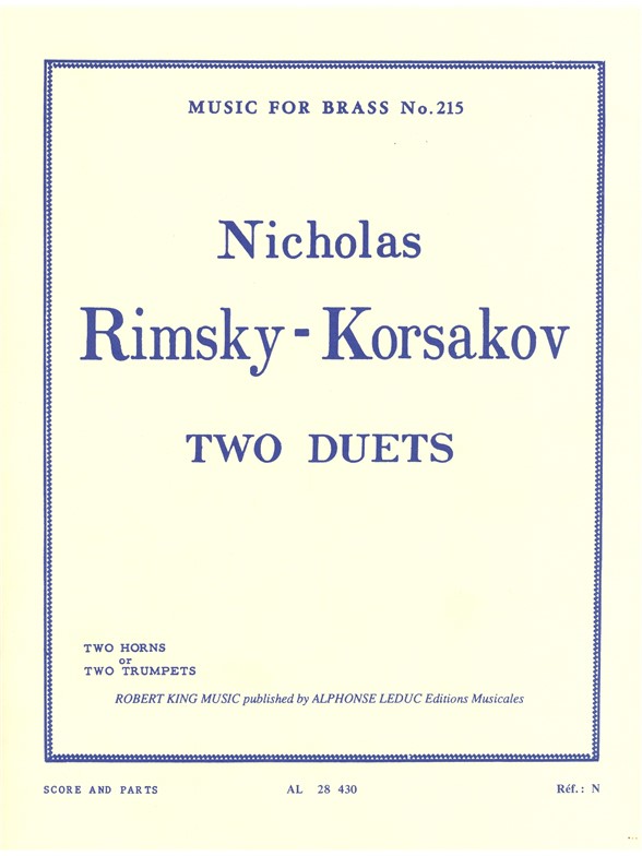 Nikolai Andreyevich Rimsky-Korsakov: 2 Duets (Trumpets 2)