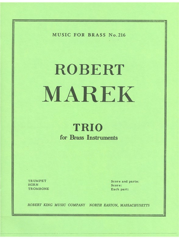 Robert Marek: Trio (Trio - Brass)