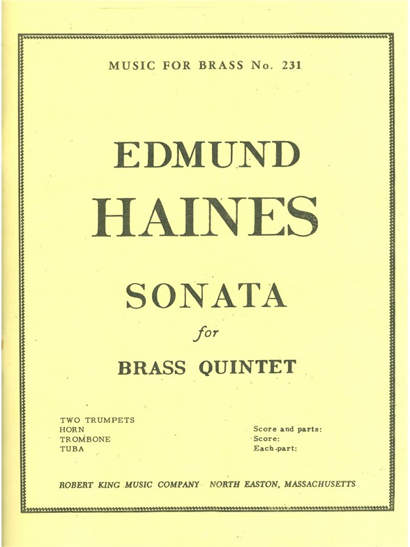 Edmund Haines: Sonata (Quintet-Brass)