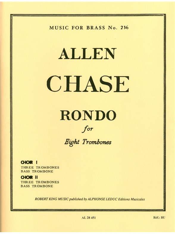 Chase Rondo Mfb236 8 Trombones Score & Parts