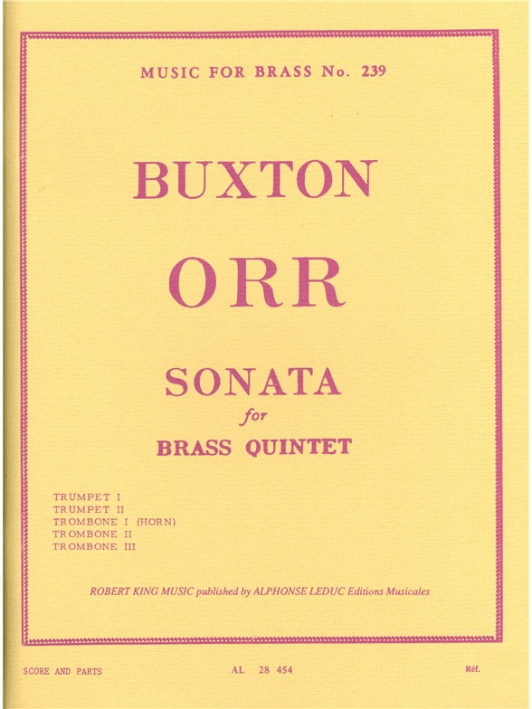 Buxton Orr: Sonata (Quintet-Brass)