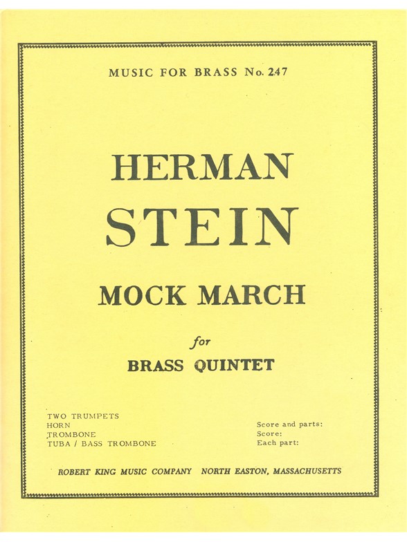 Herman Stein: Mock March (Quintet-Brass)