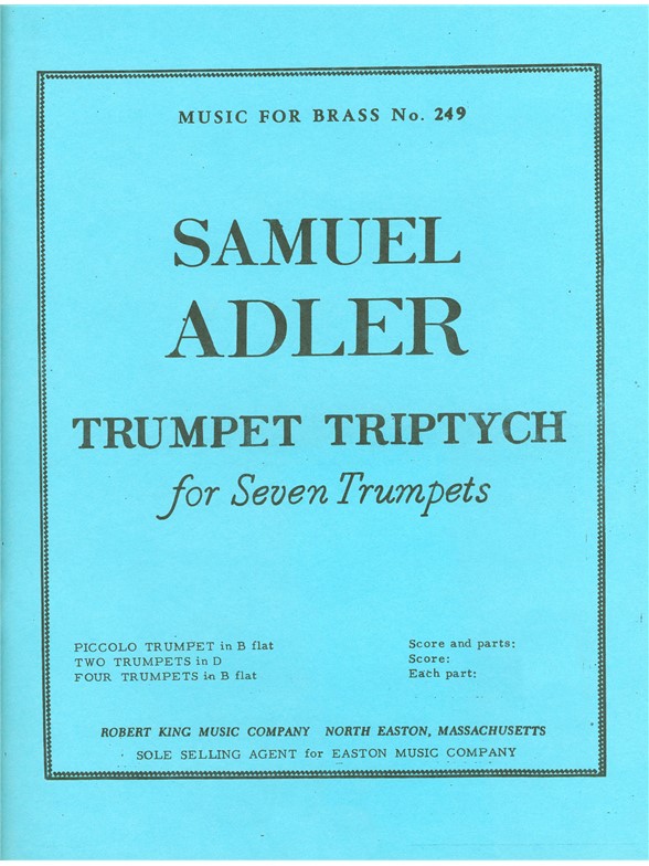Samuel Adler: Trumpet Triptych (Trumpet Ensemble (5 or more))