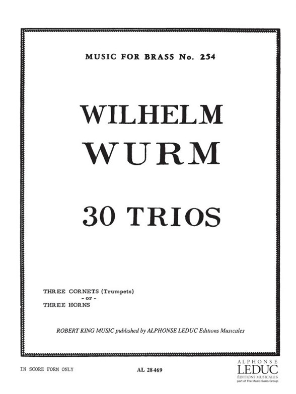 Wilhelm Wurm: 30 Trios (Horns 3)