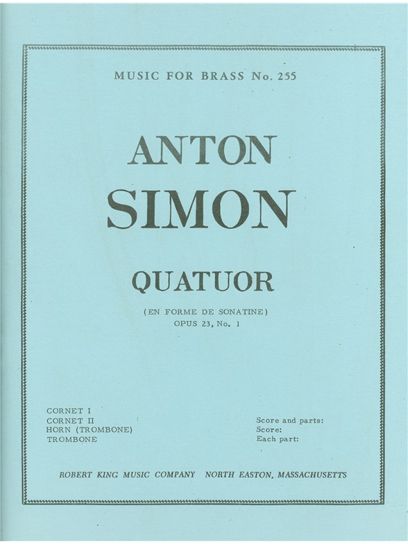 Anton Simon: Quatuor (Quartet-Brass)