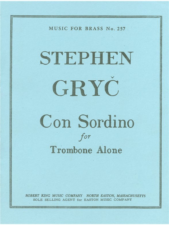 Stephen Gryc: Con sordino (Trombone solo)