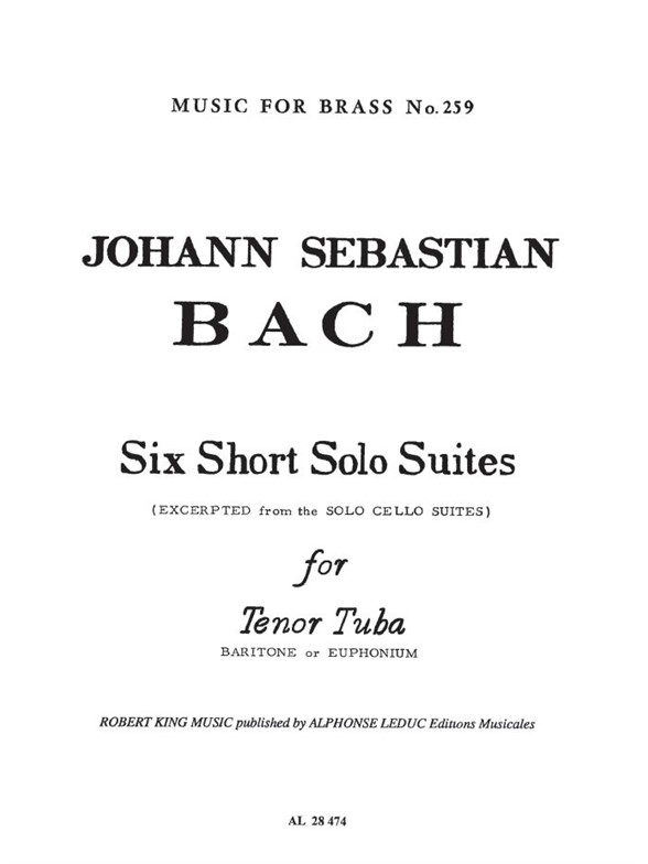 Johann Sebastian Bach: 6 Short solo Suites