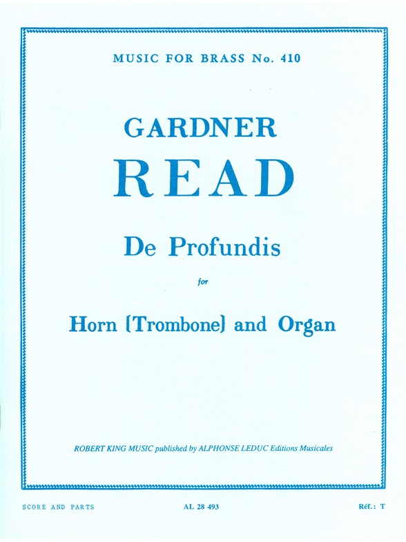 Gardner Read: De Profundis (Horn and Organ)