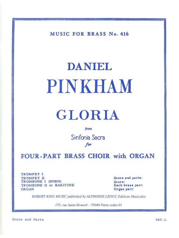 Daniel Pinkham: Gloria from 'Sinfonia sacra' (Quintet-Mixed)