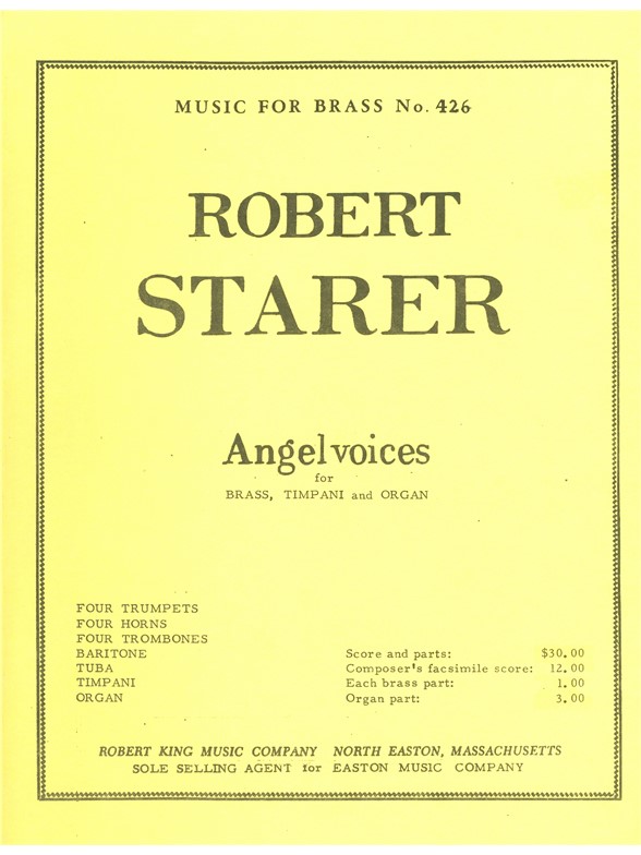Robert Starer: Angelvoices (Ensemble-Mixed 8 or more)